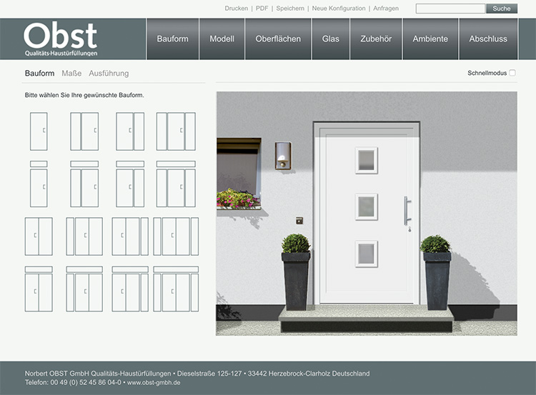 OBST Haustürkonfigurator